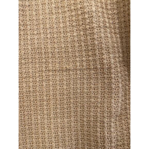 Y2K Paper Crane Waffle Knit Ruched Crop Tank Top Womens Size L Preppy Coquette - Picture 8 of 8